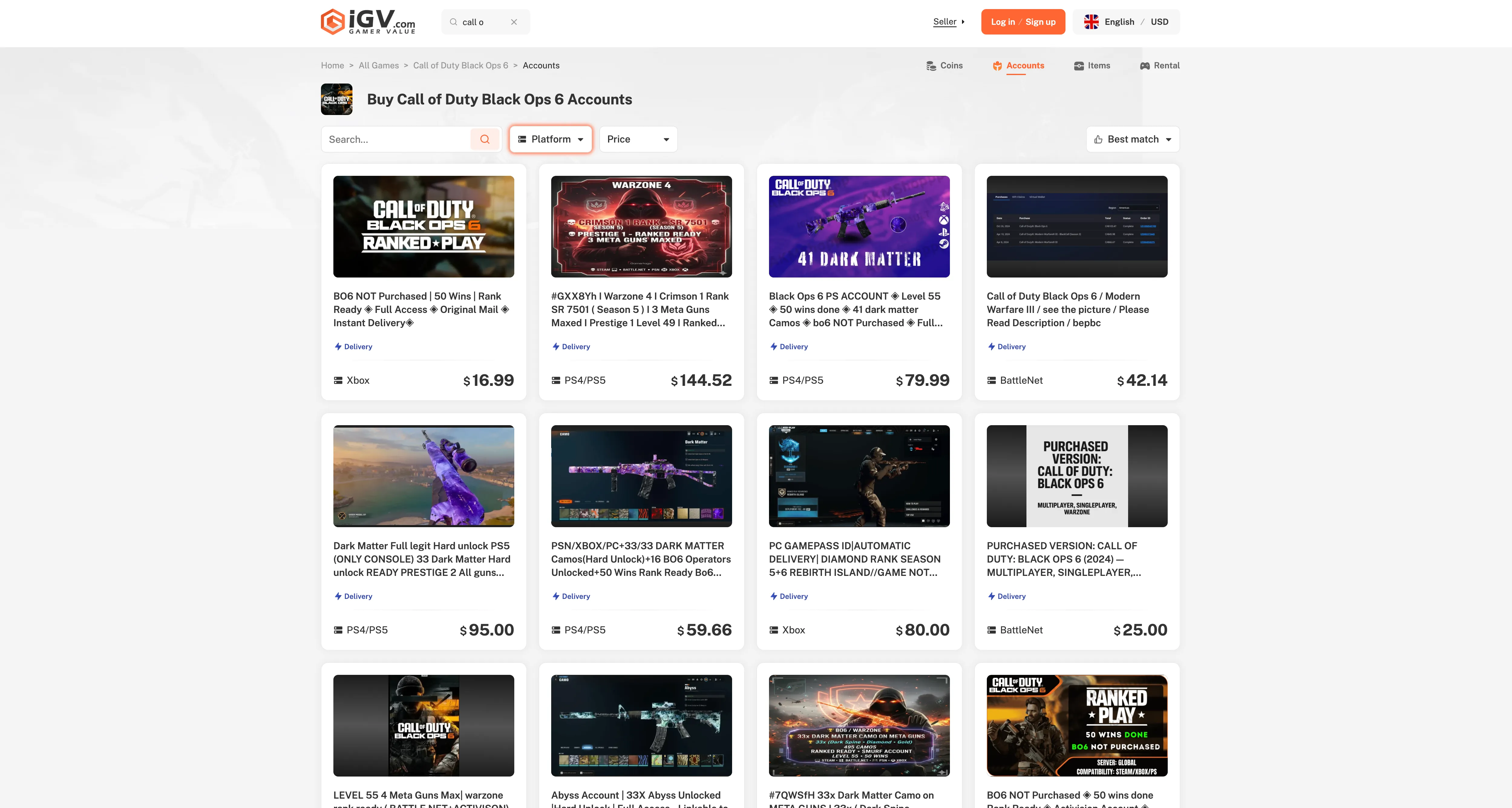 best sites to buy call of duty accounts